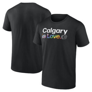 Men's Fanatics Branded Black Calgary Flames City Pride T-Shirt