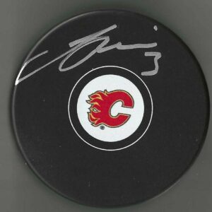 Jyrki (Calgary Flames) Jokipakka Autographed Puck