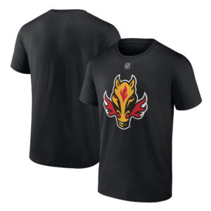 Men's Fanatics Branded Black Calgary Flames Authentic Stack Alternate T-Shirt